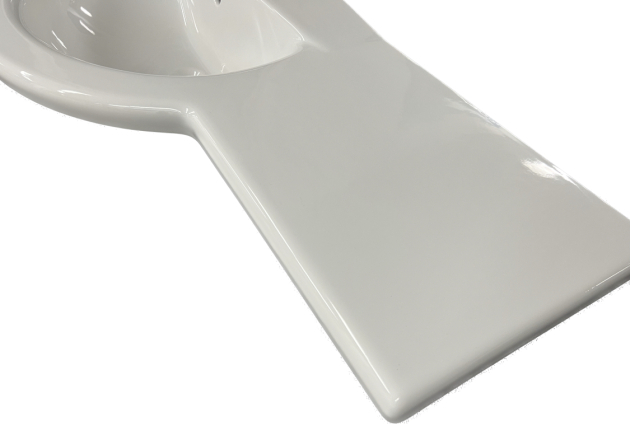 IDEAL STANDARD SIENA Waschbecken Waschtisch 115 x 54 cm links Schnittkante WEISS