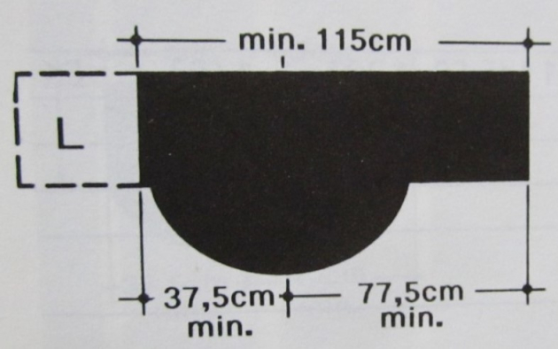 IDEAL STANDARD SIENA Waschbecken Waschtisch 115 x 54 cm links Schnittkante WEISS