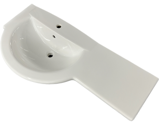 IDEAL STANDARD SIENA Waschbecken Waschtisch 115 x 54 cm links Schnittkante WEISS