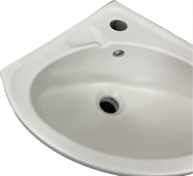 NOVO-BOCH Eck-Handwaschbecken Eck-Waschtisch EDELWEISS 32 cm