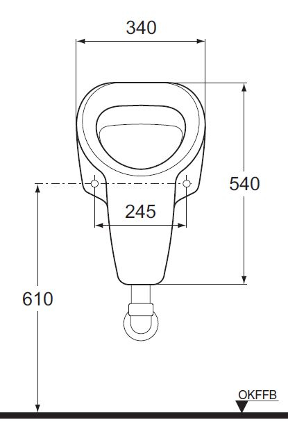 IDEAL STANDARD Esprit Absaugeurinal Zulauf von oben BAHAMABEIGE