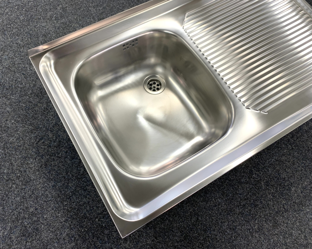 BLANCO Auflage-Spüle ES 80x50 cm Edelstahl Becken-Links Küchenspüle Einbauspüle