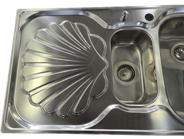 SUTER Ocean OC-100 Spüle 100x50 cm EDELSTAHL Becken-Rechts