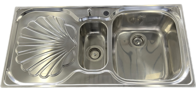 SUTER Ocean OC-100 Spüle 100x50 cm EDELSTAHL Becken-Rechts