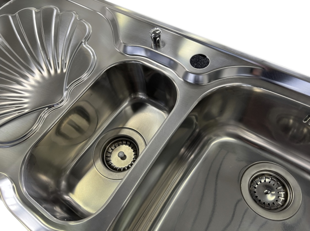 SUTER Ocean OC-100 Spüle 100x50 cm EDELSTAHL Becken-Rechts