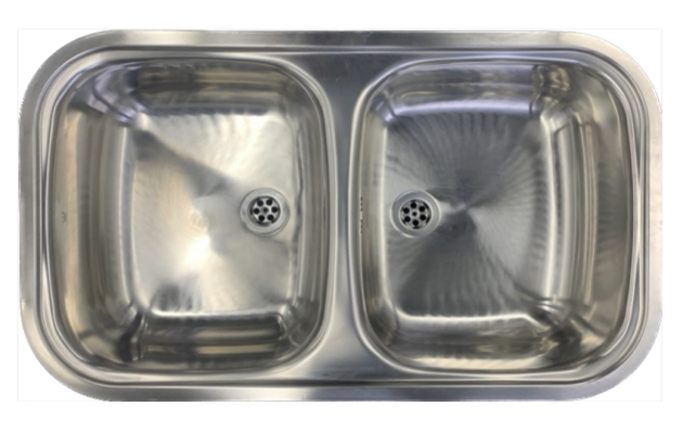 REGINOX Regent Doppelbecken Spüle Edelstahl 80,5x48 cm