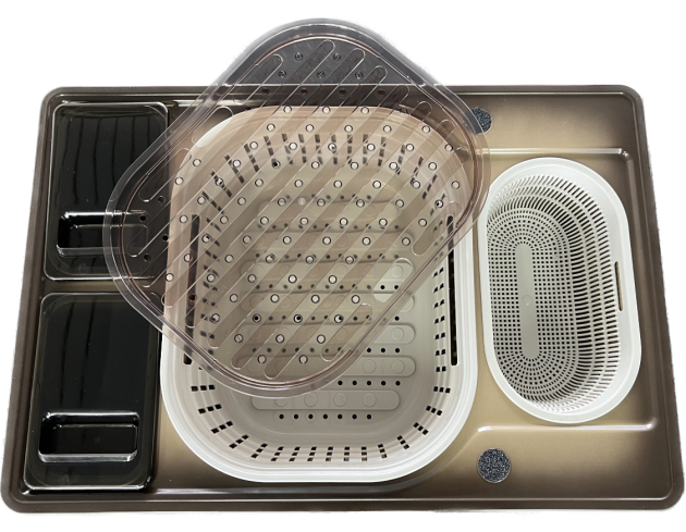 FRANKE Compact Combi CAC-660 74 x 50 cm Spüle mit Einsätzen Plantin-Beige-Braun