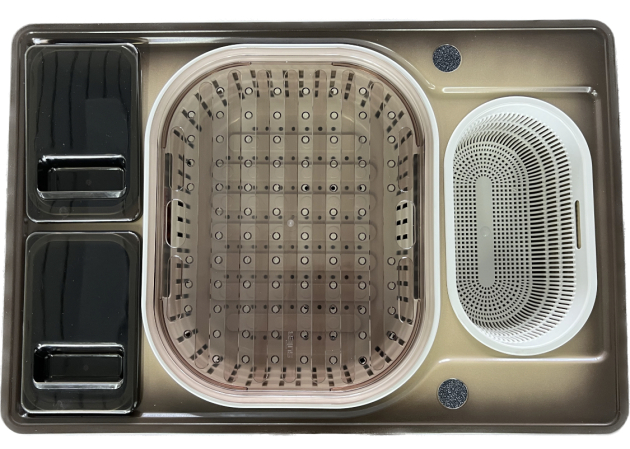 FRANKE Compact Combi CAC-660 74 x 50 cm Spüle mit Einsätzen Plantin-Beige-Braun