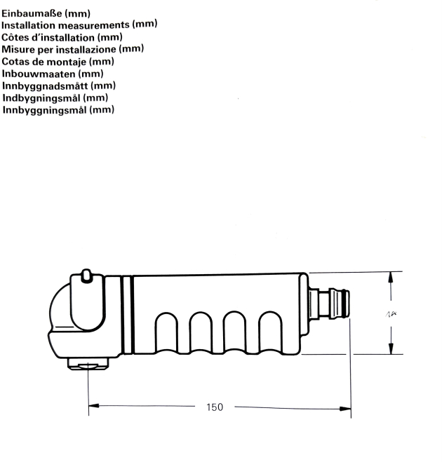 Friedrich Grohe Ladylux Ladyline Filterbrause 27835L Weiß Elfenbein Creme