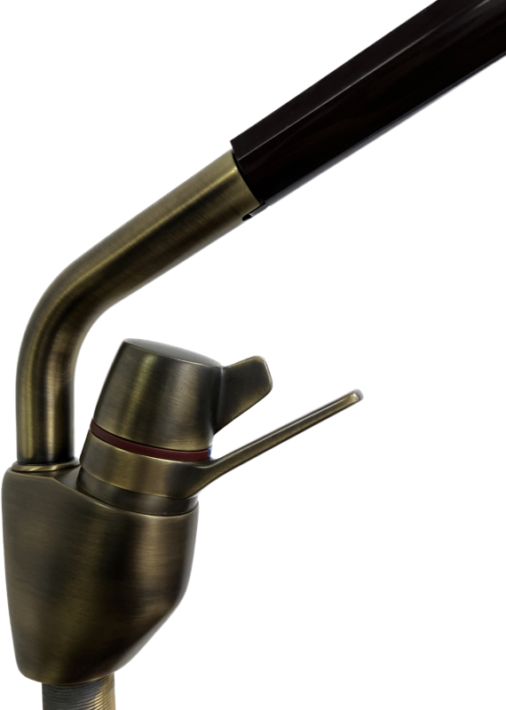 EGRO Küchenarmatur Spültischarmatur mit Brause Bronze ​​​​​​​Einhebel Armatur