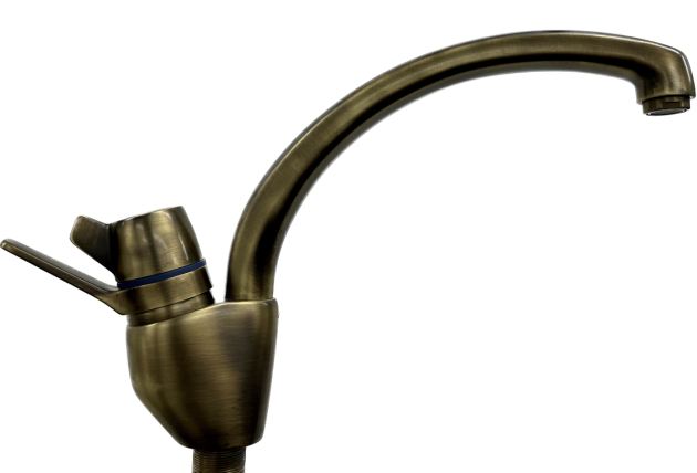 EGRO Küchenarmatur Spültischarmatur Bronze Einhebel Armatur