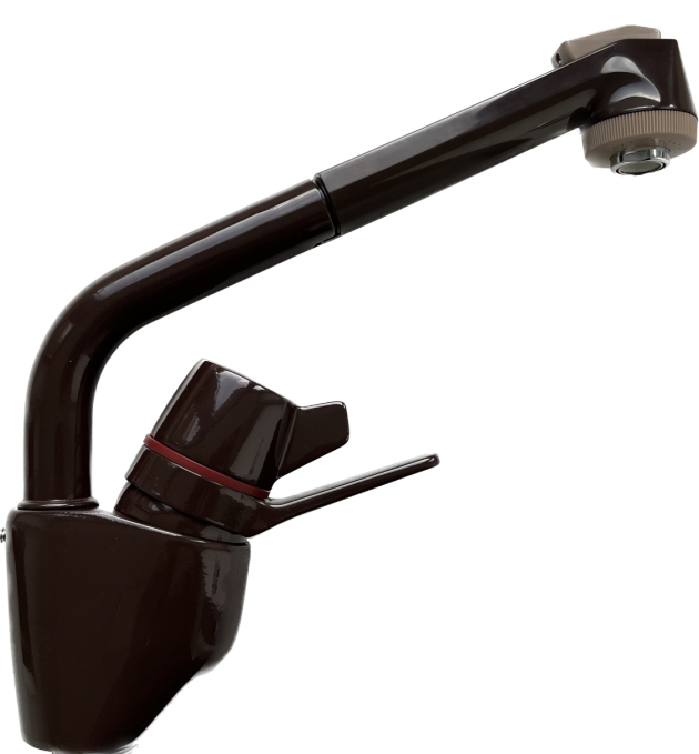 EGRO Küchenarmatur Spültischarmatur mit Brause Mocca Braun ​​​​​​​Einhebel Armatur