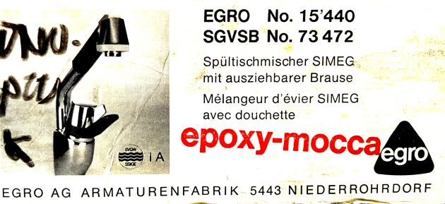 EGRO Küchenarmatur Spültischarmatur mit Brause Mocca Braun ​​​​​​​Einhebel Armatur