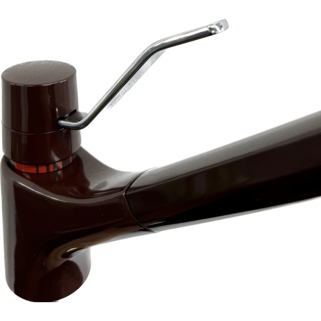 EGRO Küchenarmatur Spültischarmatur mit Brause Mocca Braun ​​​​​​​Einhebel Armatur