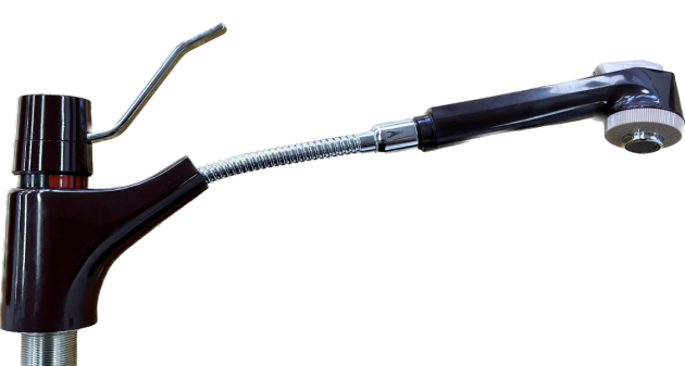 EGRO Küchenarmatur Spültischarmatur mit Brause Mocca Braun ​​​​​​​Einhebel Armatur