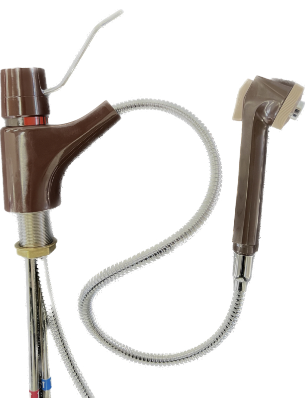 EGRO Küchenarmatur Spültischarmatur mit Brause Mocca Braun ​​​​​​​Einhebel Armatur