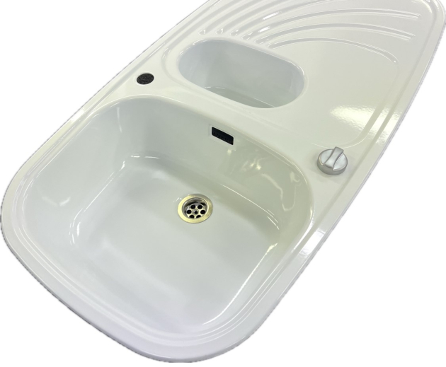 RIEBER Samba Spüle Weiss 96x50 cm B-L