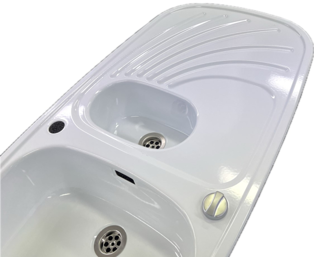 RIEBER Samba Spüle Weiss 96x50 cm B-L