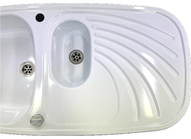 RIEBER Samba Spüle Weiss 96x50 cm B-L