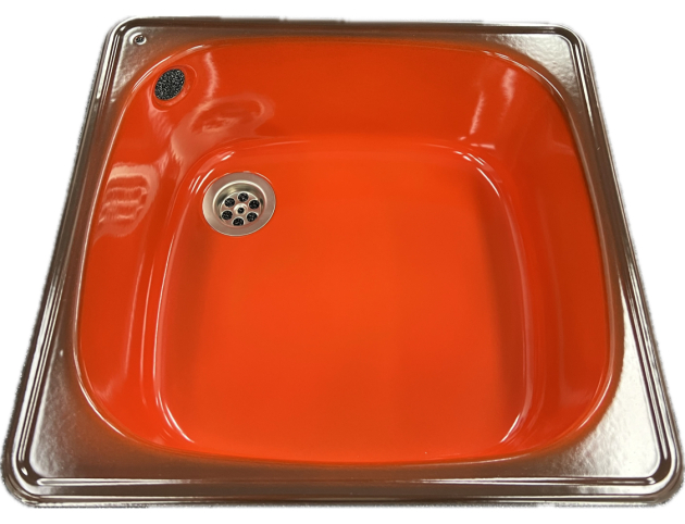 FRANKE Spüle Spülbecken Einbauspüle Braun Orange 39 x 42 cm
