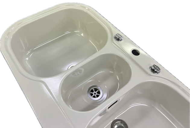 FRANKE Compact Soft/2 Doppelbecken-Spüle Hell-Grau 96,5x50 cm