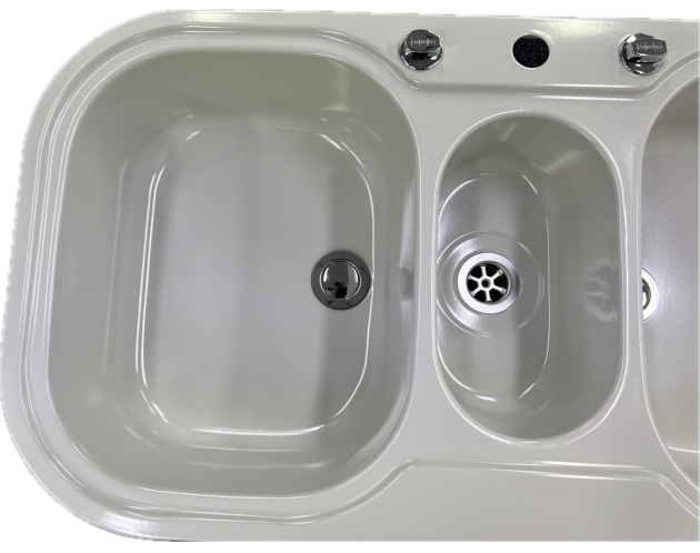 FRANKE Compact Soft/2 Doppelbecken-Spüle Hell-Grau 96,5x50 cm