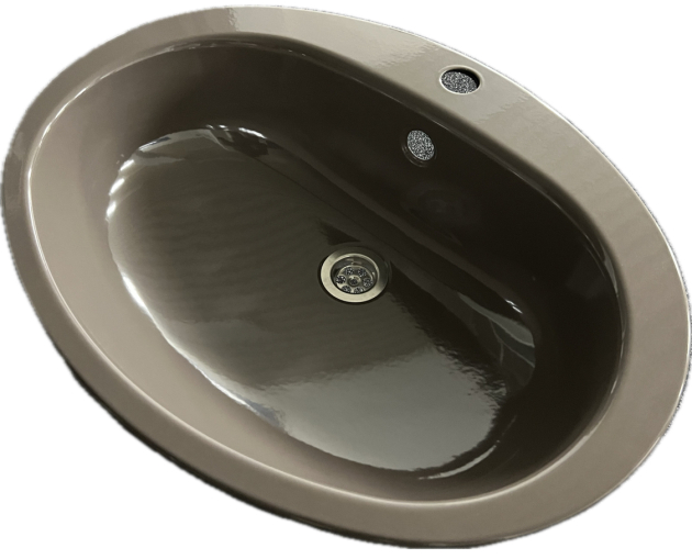 FRANKE Lady ovales Einbau-Waschbecken BALIBRAUN 58x45 cm