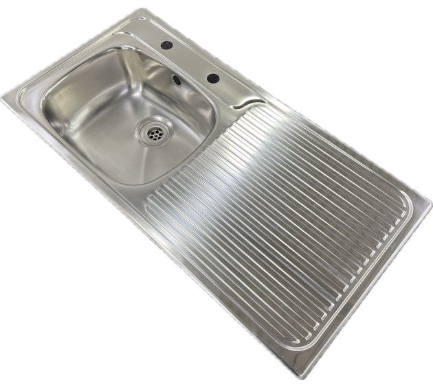 BLANCO EES 10x5 Spüle 97,5 x 49 cm Einbauspüle Küchenspüle Edelstahl Becken-Links