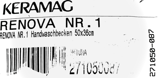 KERAMAG Renova Nr.1 Handwaschbecken Waschbecken 50 x 36 cm Natura