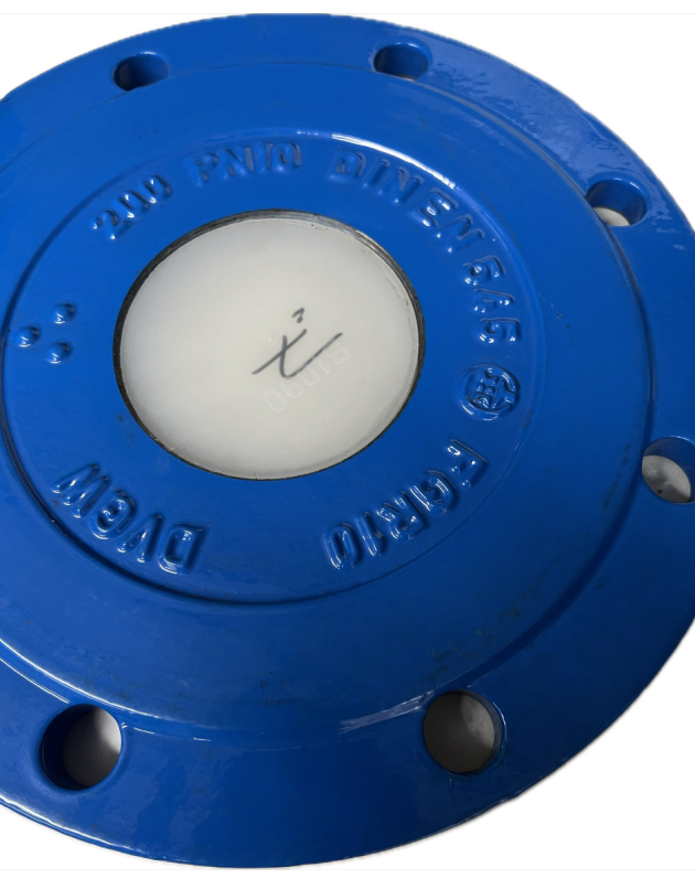 Flansch mit Innengewinde GDXGEWS200100 XI-N-Stück DN200x4″ in Nabe PN10 GGG EKB Blau 041514062 404681