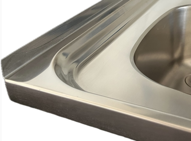 FRANKE Auflage-Spüle Doppelbecken 130 x 50 cm Edelstahl Becken Links Küchenspüle Spülbecken 2 Becken