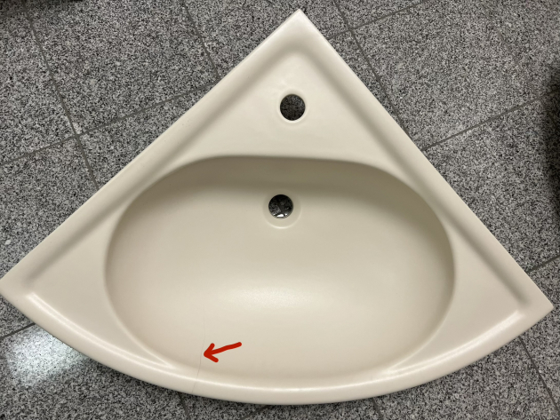 GEBERIT KERAMAG Renova Comprimo Eck-Waschbecken Eck-Waschtisch JASMIN 60 cm #TL2