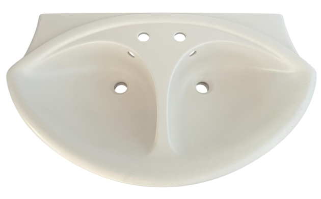 IDEAL STANDARD Esprit Doppelwaschbecken Doppelwaschtisch Waschbecken EDELWEISS 93,5 x 56 cm