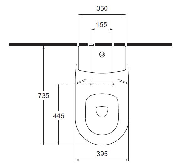 IDEAL STANDARD TIZIO Kombination Stand-WC Tiefspüler BAHAMABEIGE BEIGE