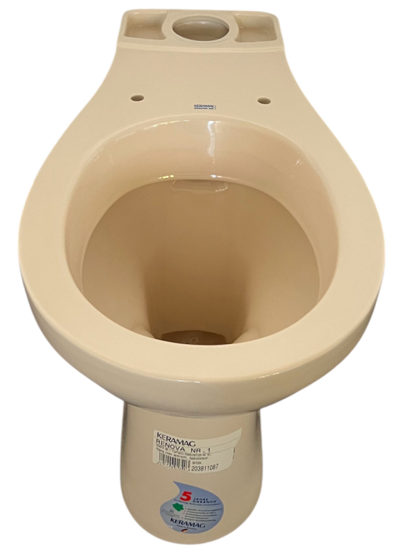 KERAMAG Renova Nr. 1 Stand-WC-Kombination Natura Abgang zum Boden ohne Spülkasten