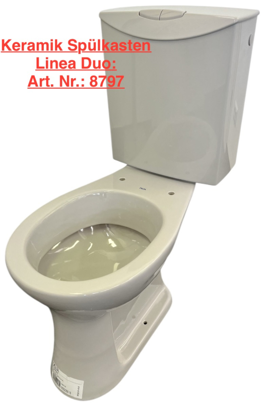 KERAMAG Delta Fondo Stand-WC-Kombination Combi-WC Manhattan Grau