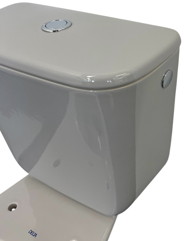 KERAMAG Delta Fondo Keramik-Spülkasten Einlauf hinten Manhattan Grau