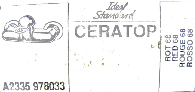 IDEAL STANDARD Ceratop Duschwannenarmatur Brausebatterie Rot