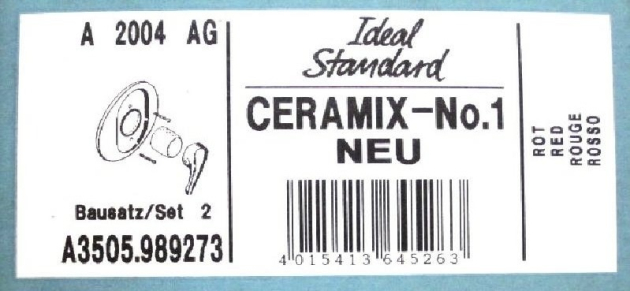 Ceramix Unterputz-Armatur Duscharmatur Brausebatterie Rot