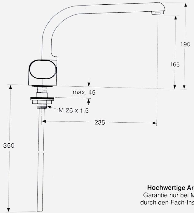 IDEAL STANDARD Dualux Küchenarmatur Aranja