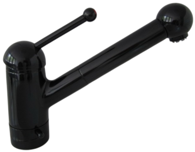 Ideal Standard Meloh Amica Küchenarmatur Niederdruck Schwarz mit Geräteanschluss