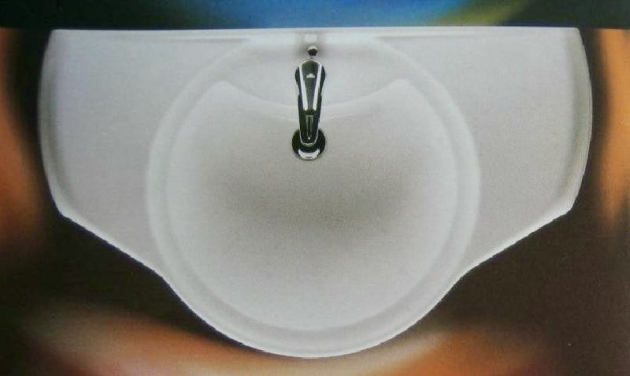 IDEAL STANDARD Waschbecken Waschtisch Bajade MANHATTAN-GRAU 65 x 52 cm