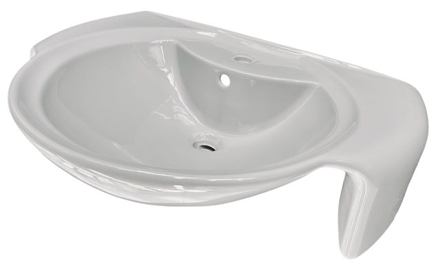 IDEAL STANDARD Waschbecken Waschtisch Bajade MANHATTAN-GRAU 75 x 55 cm