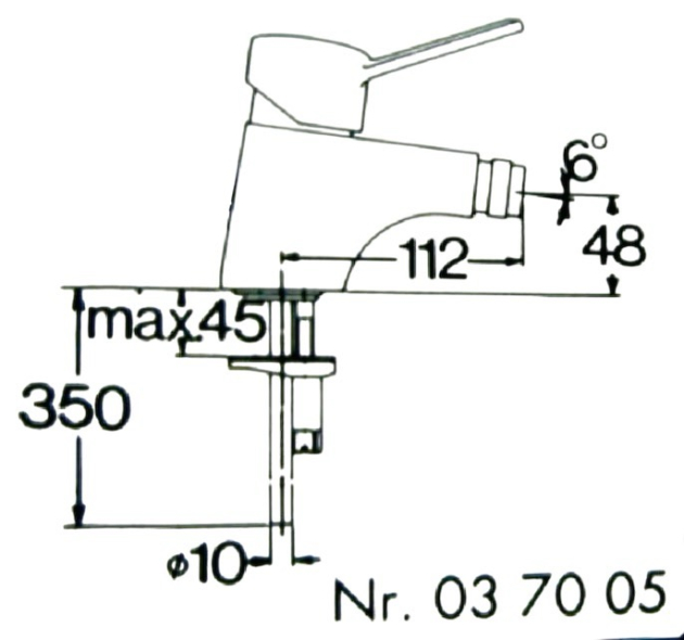 ROKAL Bidet Armatur Bidetarmatur in Chrom-Matt Edelmatt