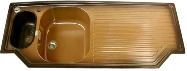 FRANKE Allmilmö 3D-Einbauspüle BRAZIL-BRAUN 118x51 cm B-L