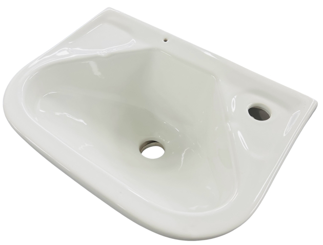 NOVO-BOCH kompaktes Handwaschbecken / Waschtisch WEISS 41x29,5 cm