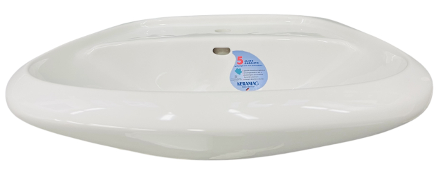KERAMAG Elbe Waschbecken Waschtisch WEISS 60 x 50 cm