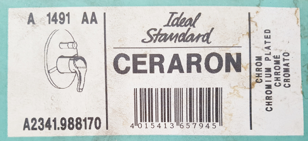 IDEAL STANDARD Ceraron Umschaltung Umschaltknopf für Unterputz Badewannenarmatur Chrom Umsteller