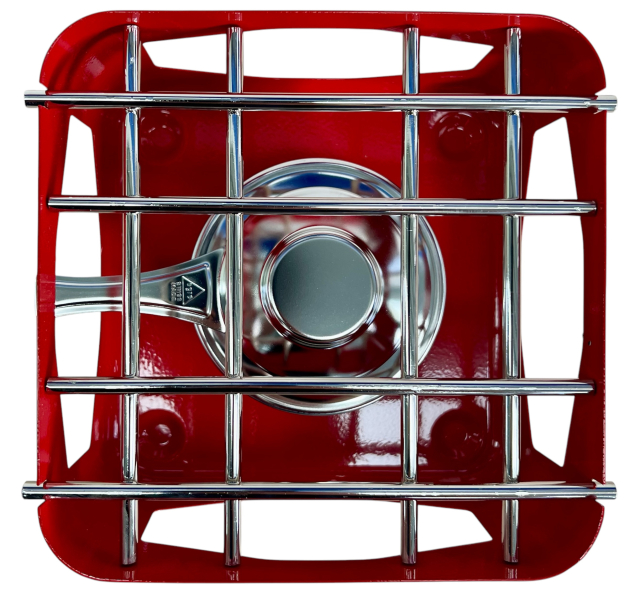 Egro Rechaud Fondue Speisewärmer Tischkocher Stövchen Brennpastenbehälter Essenwärmer ROT