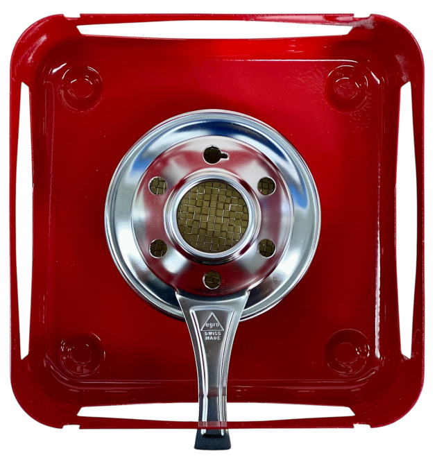 Egro Rechaud Fondue Speisewärmer Tischkocher Stövchen Brennpastenbehälter Essenwärmer ROT